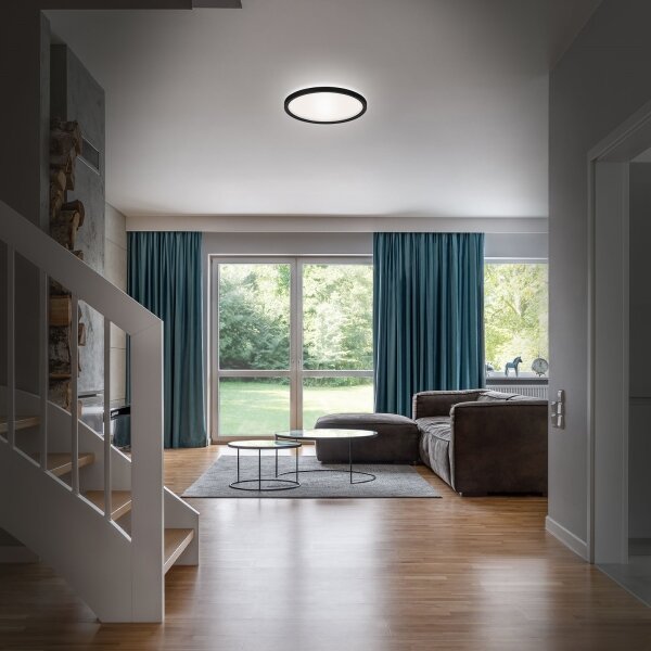 Briloner 3642-415 - Plafoniera LED da bagno SLIM LED/19W/230V IP44 nero