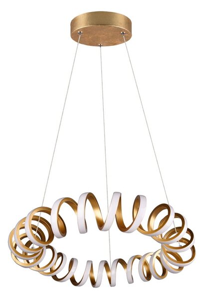 Lampadario dorato ø 55 cm Curl – Trio