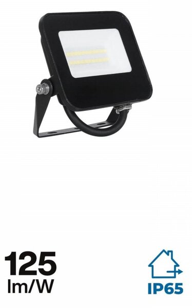 Faro Led Flood Light Slim 30W IP65 Neutro 4000K Carcassa Bianca Con Sensore PIR Di Movimento E - Foto 7