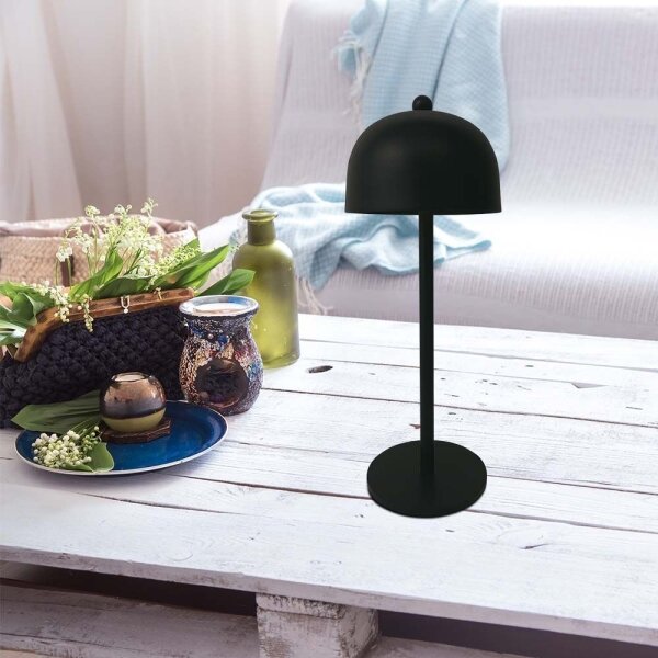LED Lampada da tavolo ricaricabile dimmerabile LED/1W/5V 3000-6000K 1800 mAh nero