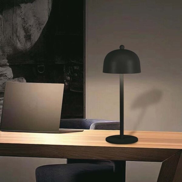 LED Lampada da tavolo ricaricabile dimmerabile LED/1W/5V 3000-6000K 1800 mAh nero