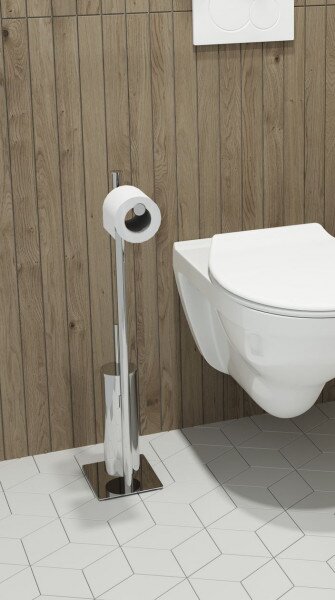 Set Bagno Allibert COPERBLINK Spazzolino da toilette e portacarta  140x700x160mm