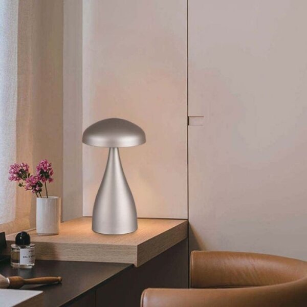 LED Lampada da tavolo ricaricabile dimmerabile LED/1W/5V 3000-6000K 1800 mAh argento