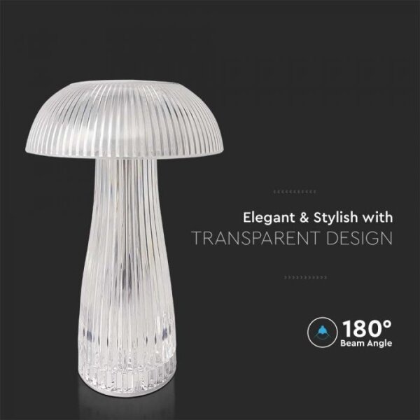 LED Lampada da tavolo ricaricabile dimmerabile LED/1W/5V 3000-6000K 1800 mAh limpido