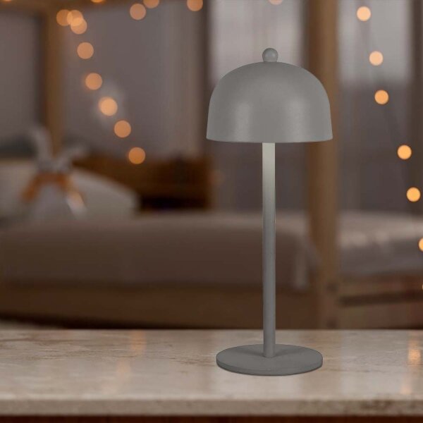 Lampada da tavolo LED dimmerabile ricaricabile 1W 5V 3000-6000K 1800mAh grigia