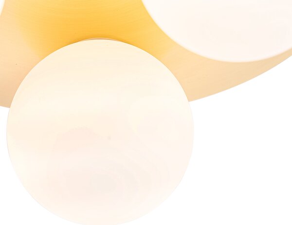 Plafoniera da bagno moderna ottone 3 luci - Cederic