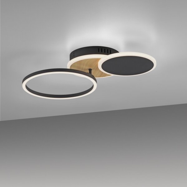 Leuchten Direkt 14116-78 -Plafoniera LED SEVENT LED/25,5W/230V nero/marrone