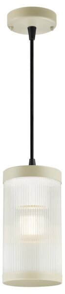 Nordlux - Lampadario da esterno a sospensione con filo COUPAR 1xE27/25W/230V IP33 color crema