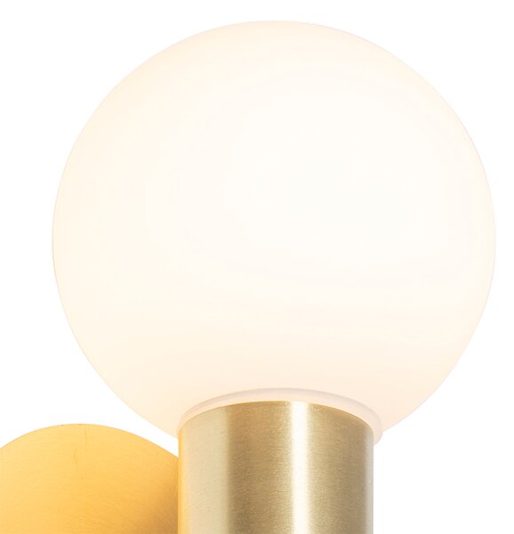 Applique da parete moderna oro IP44 2 luci - Cederic
