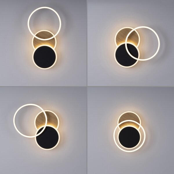 Leuchten Direkt 14116-78 -Plafoniera LED SEVENT LED/25,5W/230V nero/marrone