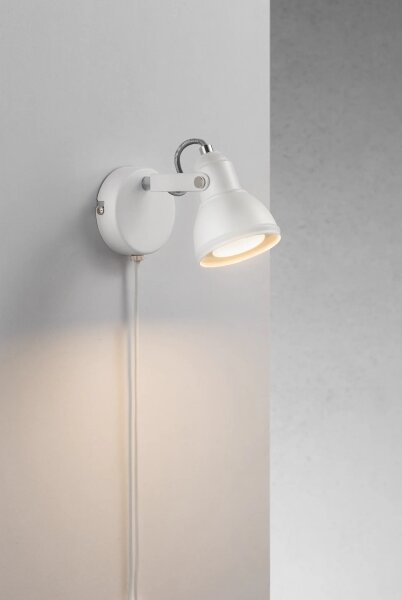 Nordlux - Faretto da parete ASLAK 1xGU10/35W/230V bianco