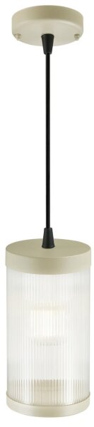 Nordlux - Lampadario da esterno a sospensione con filo COUPAR 1xE27/25W/230V IP33 color crema