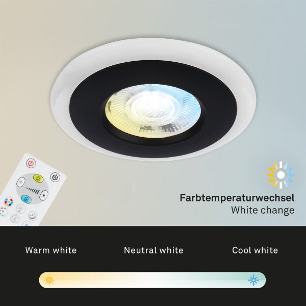 Briloner - SET 3x LED RGBW Lampada da bagno dimmerabile LED/5W/230V IP44+ +TC
