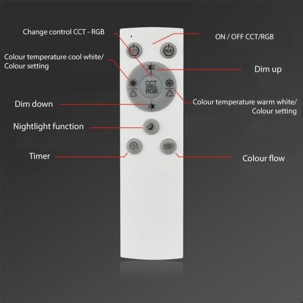 Brilo - LED RGBW Lampadario a plafone dimmerabile FRAME LED/18W/230V 2700-6500K+ +TC