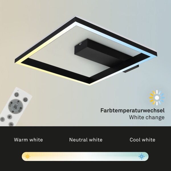 Brilo - LED RGBW Lampadario a plafone dimmerabile FRAME LED/18W/230V 2700-6500K+ +TC