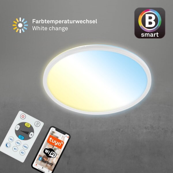 Brilo - Plafoniera LED dimmerabile SLIM LED/22W/230V Wi-Fi Tuya + +TC