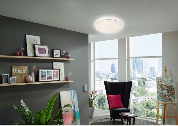 Brilo - Plafoniera LED dimmerabile STARRY SKY LED/18W/230V 3000-6500K + +TC