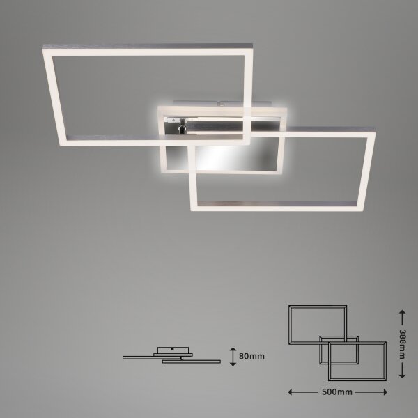 Brilo - Lampadario a plafone LED dimmerabile FRAME 2xLED/20W/230V 2700-6500 + +TC