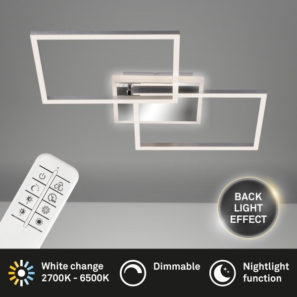 Brilo - Lampadario a plafone LED dimmerabile FRAME 2xLED/20W/230V 2700-6500 + +TC