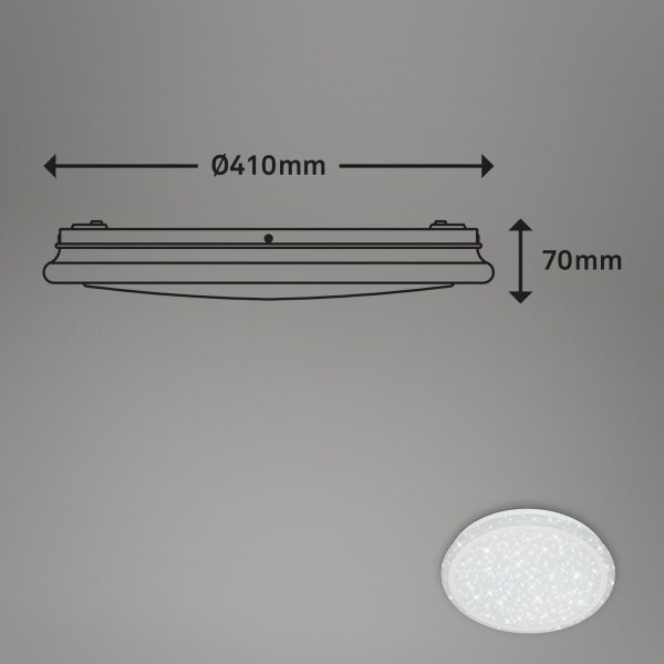 Brilo - Plafoniera dimmerabile RGBW STARRY SKY LED/24W/230V + +TC