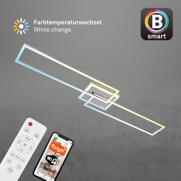 Brilo - Lampadario a plafone LED dimmerabile FRAME 2xLED/20W/230V Wi-Fi Tuya + +TC