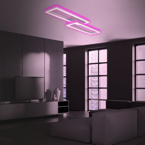 Brilo - LED RGBW Lampadario a plafone dimmerabile FRAME 2xLED/21W/230V 2700-6500K+ +TC