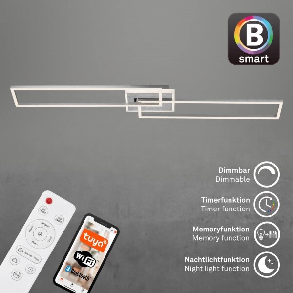Brilo - Lampadario a plafone LED dimmerabile FRAME 2xLED/20W/230V Wi-Fi Tuya + +TC