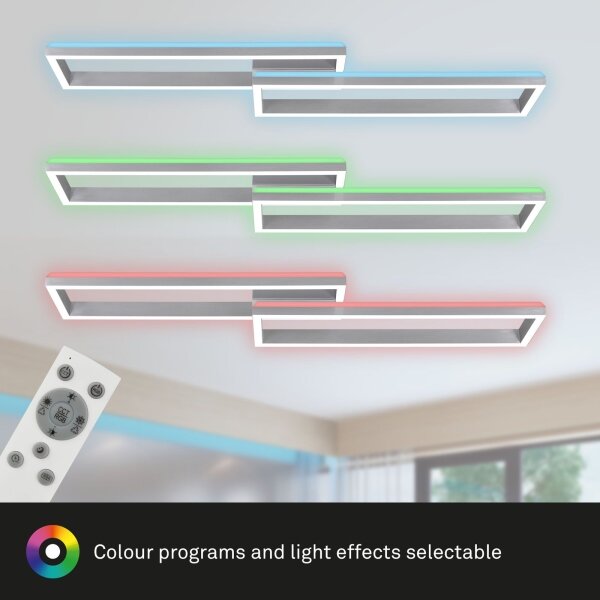 Brilo - LED RGBW Lampadario a plafone dimmerabile FRAME 2xLED/21W/230V 2700-6500K+ +TC