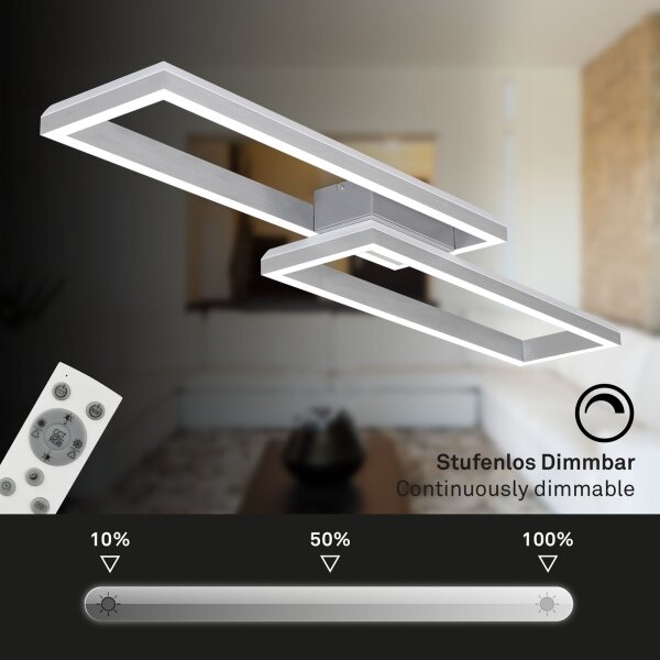 Brilo - LED RGBW Lampadario a plafone dimmerabile FRAME 2xLED/21W/230V 2700-6500K+ +TC