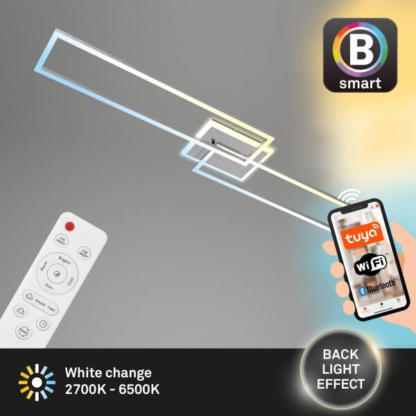 Brilo - Lampadario a plafone LED dimmerabile FRAME 2xLED/20W/230V Wi-Fi Tuya + +TC