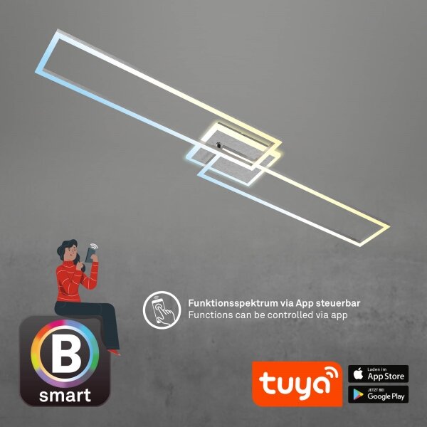 Brilo - Lampadario a plafone LED dimmerabile FRAME 2xLED/20W/230V Wi-Fi Tuya + +TC