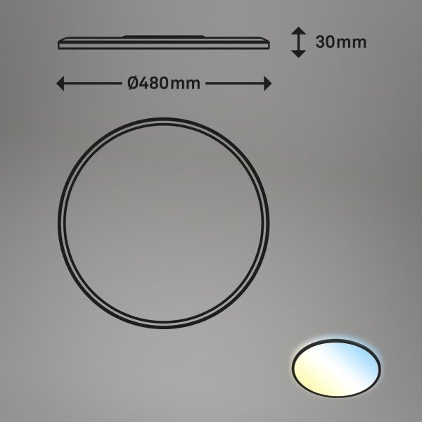 Brilo - Plafoniera LED dimmerabile SLIM LED/31W/230V 2700-6500K + +TC