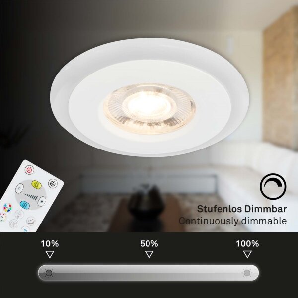 Briloner - SET 3x LED RGBW Lampada da bagno dimmerabile LED/5W/230V IP44+ +TC