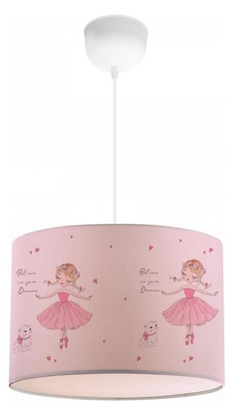 Lampadario per cameretta CANDY 1xE27/40W/230V rosa