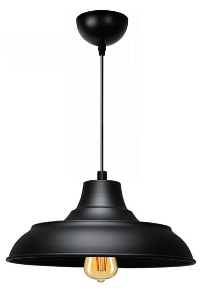 Lampada a sospensione su cavo AYD 1xE27/40W/230V nero
