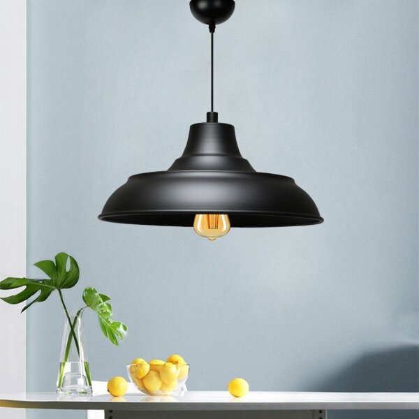 Lampada a sospensione su cavo AYD 1xE27/40W/230V nero