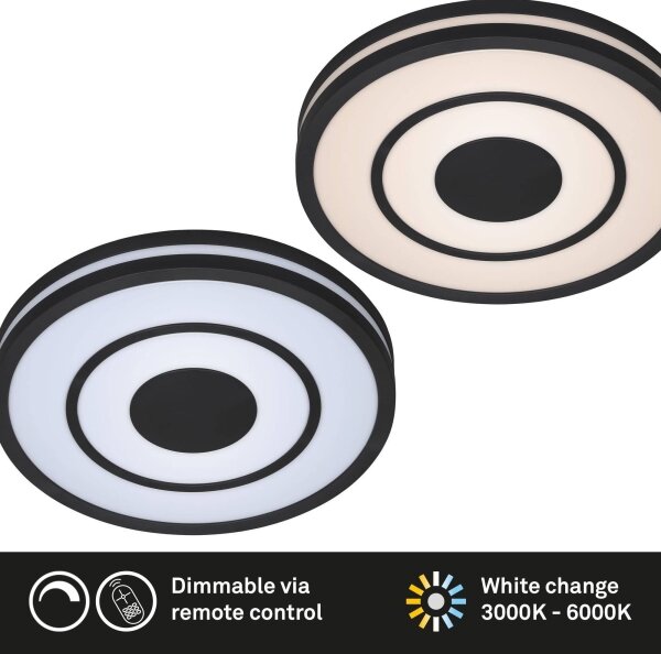 Briloner - Plafoniera LED dimmerabile RIPPLE LED/24W/230V 3000-6500K + +TC