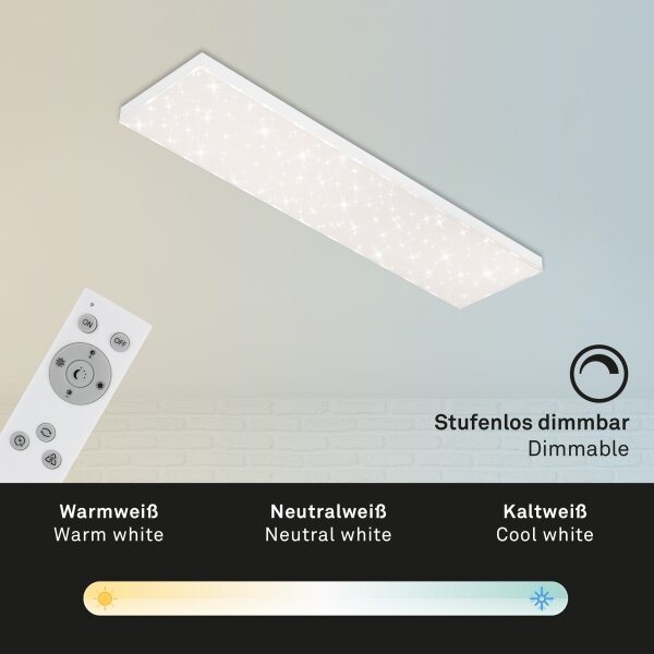 Brilo - Plafoniera LED dimmerabile STARRY SKY LED/24W/230V 3000-6500K + +TC
