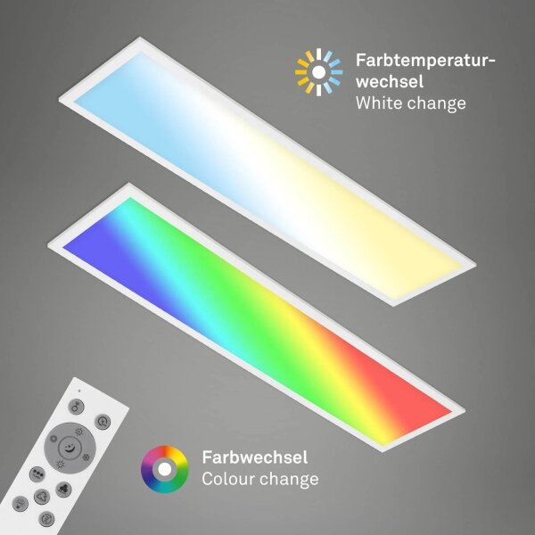 Brilo - Plafoniera dimmerabile RGBW SLIM LED/24W/230V 100x25 cm + +TC