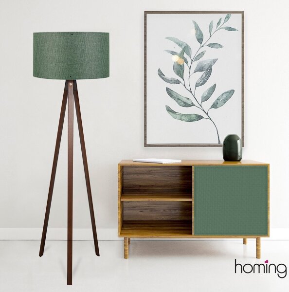 Lampada da terra AYD 1xE27/40W/230V marrone/verde