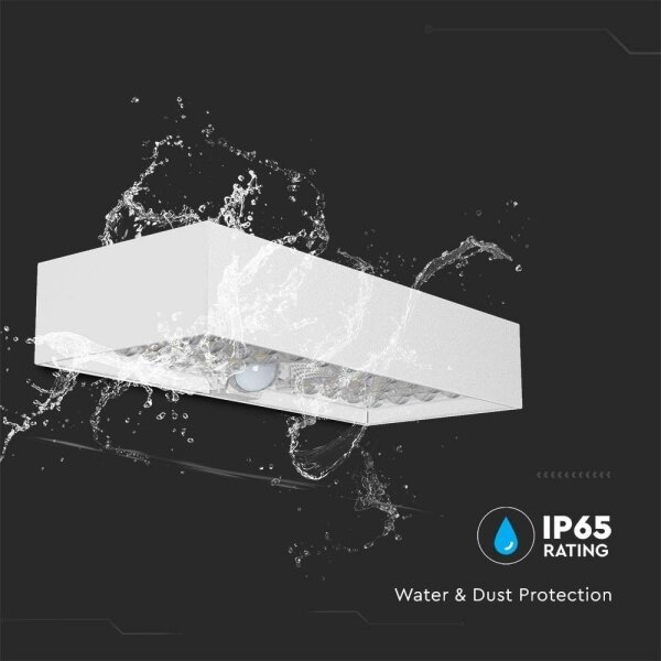 Applique a LED solare con sensore LED/6W/3,7V IP65 4000K bianco