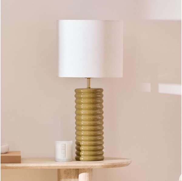 Atmosphera - Lampada da tavolo VINUS 1xE27/60W/230V kaki