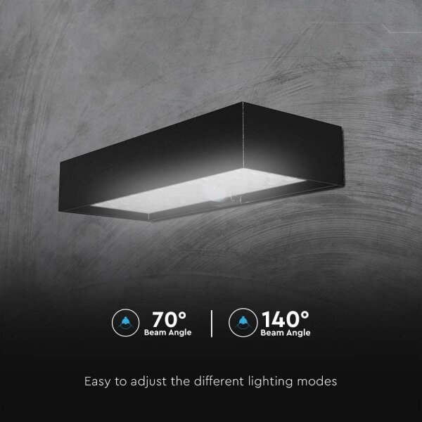 Applique a LED solare con sensore LED/6W/3,7V IP65 4000K 3000 mAh nero