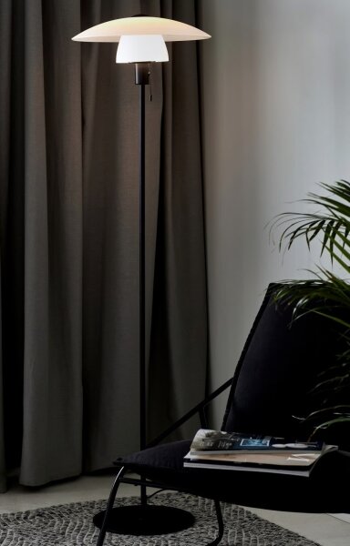 Nordlux - Lampada da terra VERONA 1xE27/40W/230V nera 150 cm