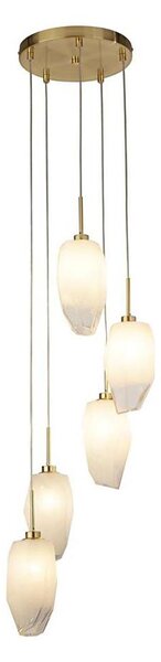 Searchlight 23146-5SB - ROCKY lampada a sospensione con cavo 5xG9/33W/230V