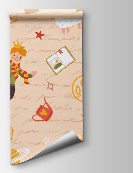 Carta da parati Modelli di personaggi dei cartoni animati, Carta da parati Spazio, Carta da parati popolare, t00320 - Tapeko.it