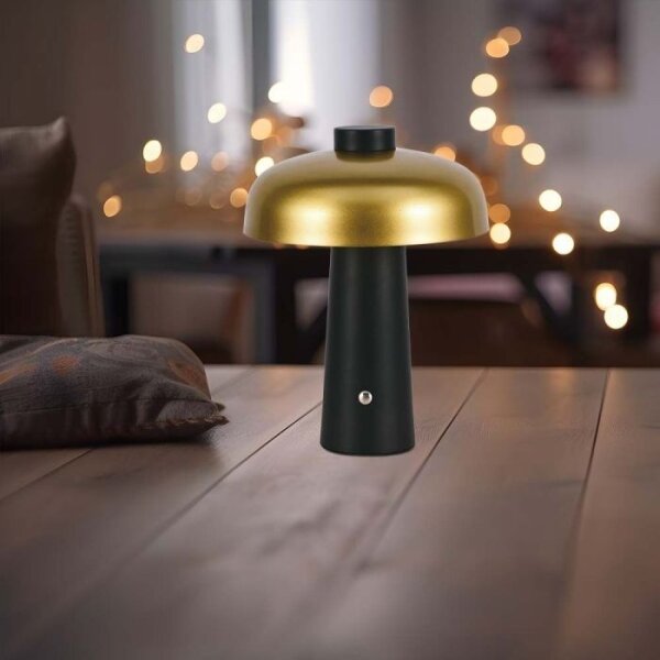 LED Lampada da tavolo ricaricabile dimmerabile LED/3W/5V 3000-6000K 1800 mAh nero/oro