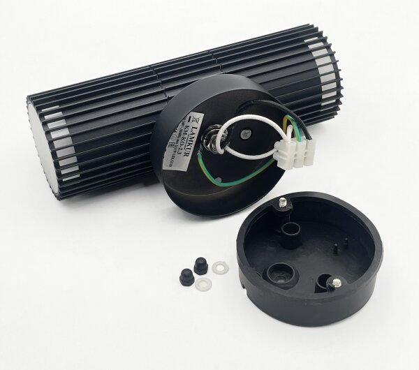 Faretto da parete per esterni LANTHEA 2xGU10/11W/230V IP44 nero