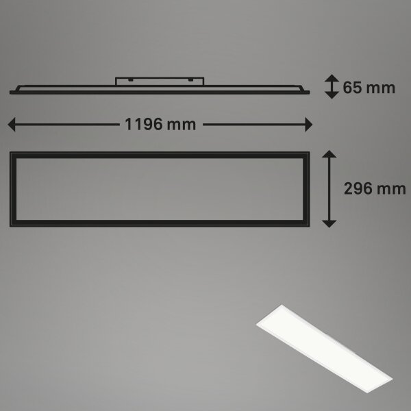 Brilo - Plafoniera dimmerabile RGBW SLIM LED/40W/230V + +TC
