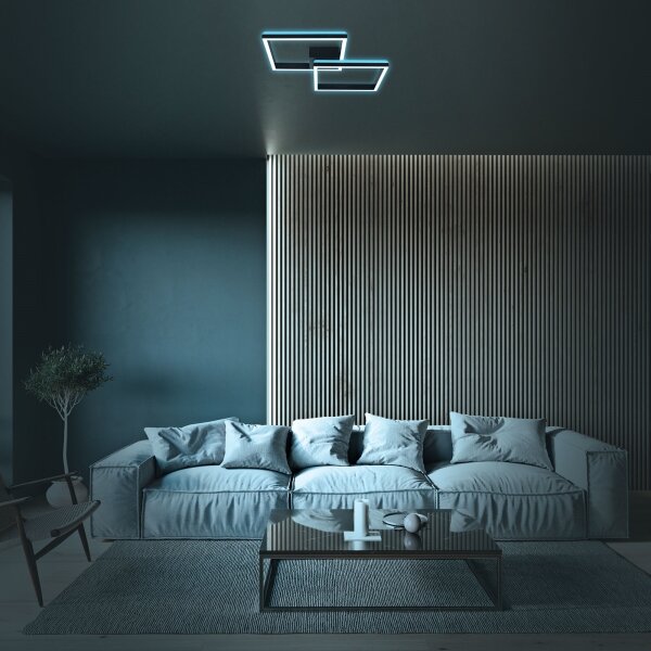 Brilo - LED RGBW Lampadario a plafone dimmerabile FRAME 2xLED/17W/230V 2700-6500K+ +TC